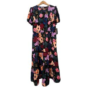 Clover and Sloane - Puff Sleeve Tiered Floral Maxi Dress (NWT), Size 14